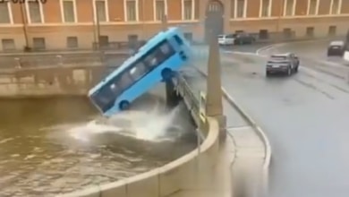 Al menos tres muertos y seis heridos graves al caer un autobús a un río en San Petersburgo