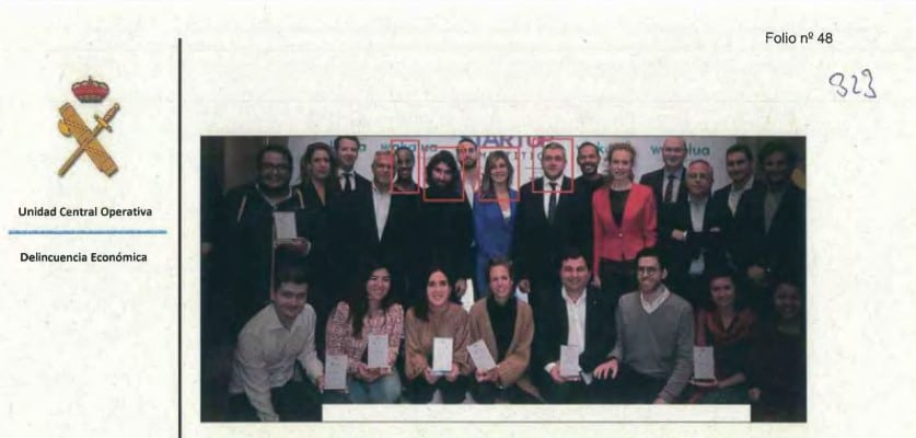 Fragmento del informe de la Unidad Central Operativa de la Guardia Civil en el 'caso de Begoña Gómez'