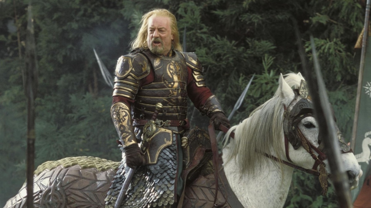 Bernard Hill en su papel del rey Théoden en 'El Señor de los Anillos'