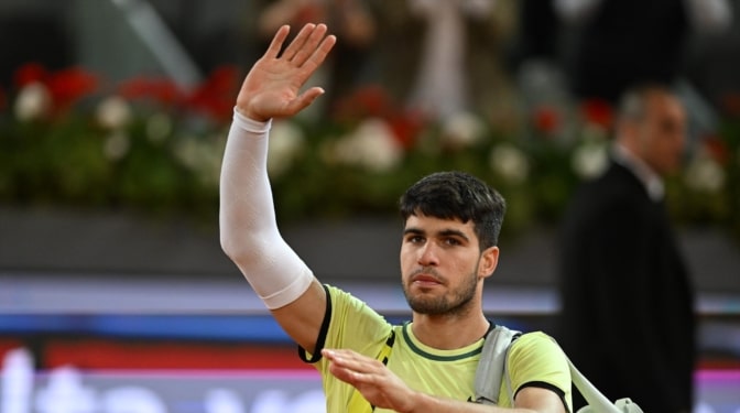 Alcaraz cae en Madrid contra el ruso Rublev