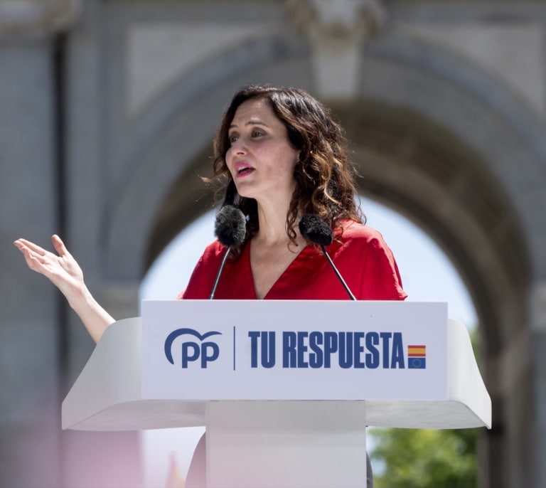 Ayuso denuncia que el Gobierno está llamando al "exterminio" de Israel