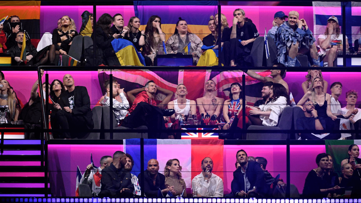 Algunas de las delegaciones participantes en el festival de Eurovisión 2024, durante las votaciones.