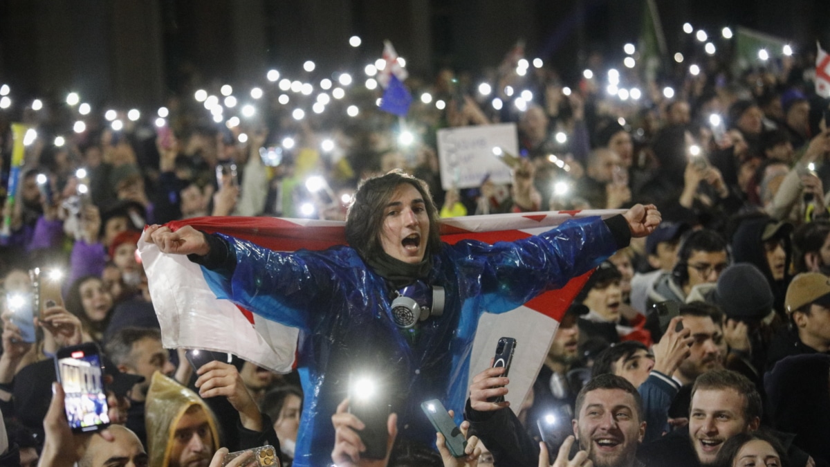 Protestas contra la ley rusa en Tiflis