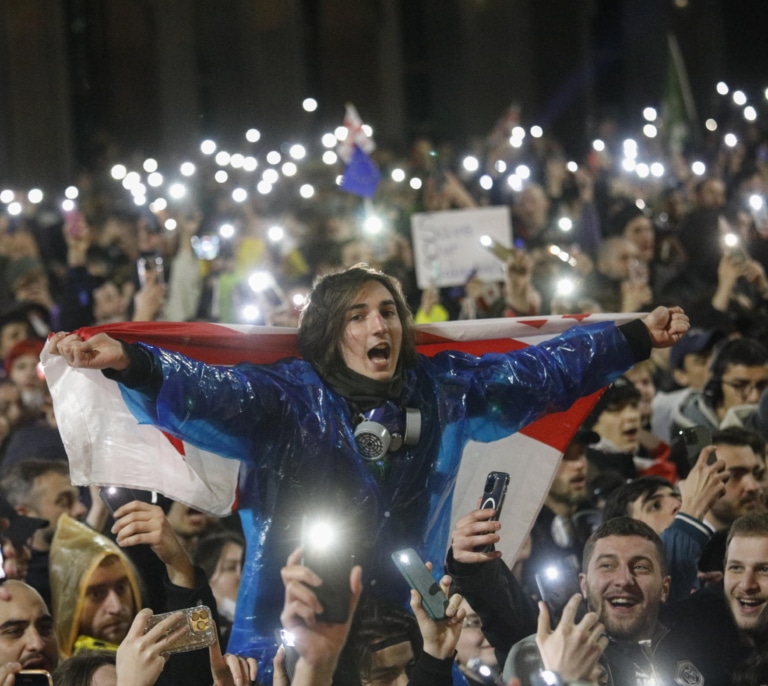 El pueblo georgiano sale a defender su soberanía