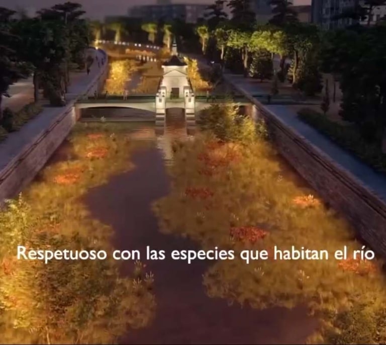 La iluminación nocturna perjudicaría al río Manzanares