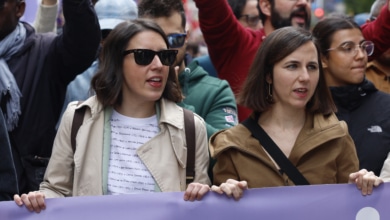 Irene Montero acusa a Ayuso de "financiar la máquina del fango" y ser una "gerente de golpismo judicial y mediático"