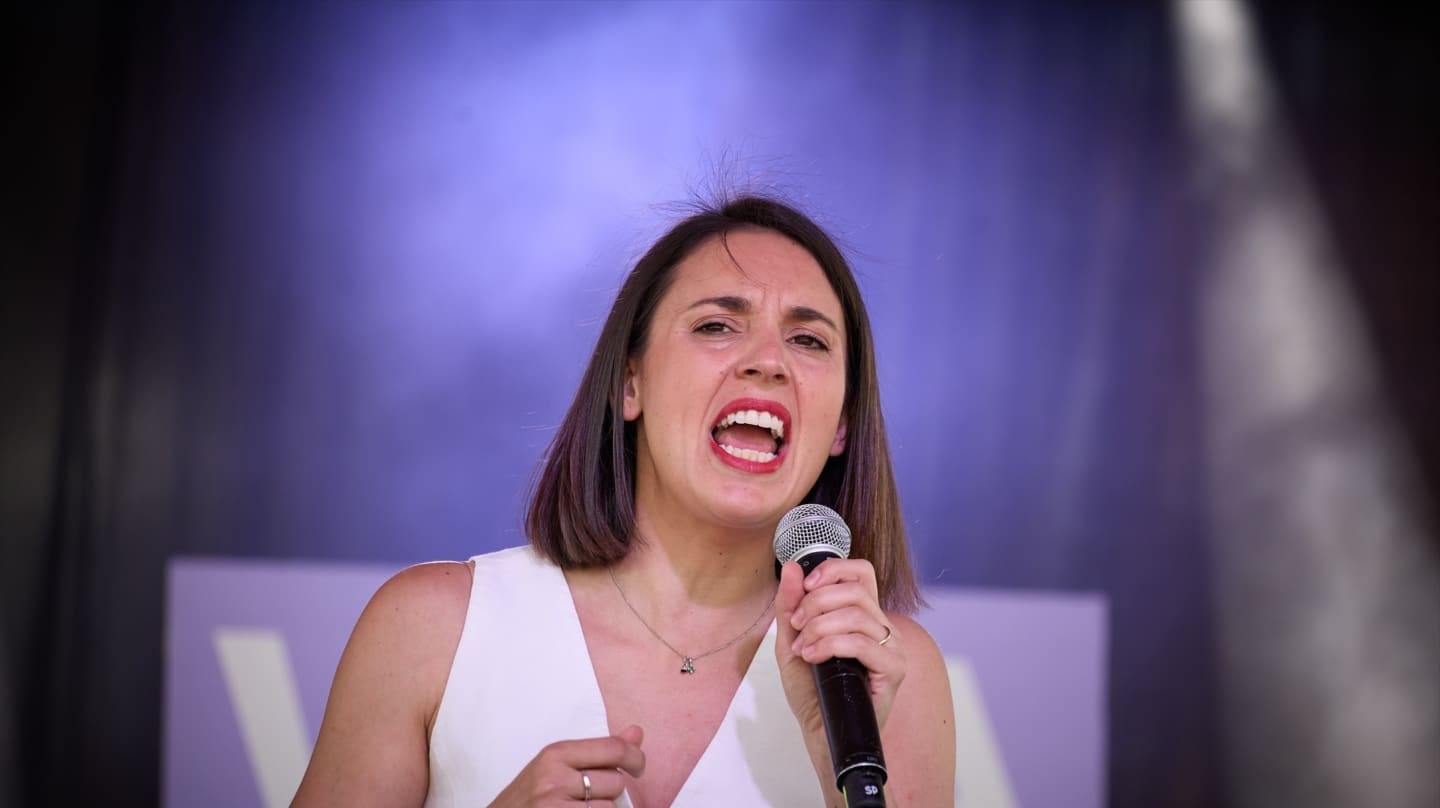 La candidata de Podemos a las elecciones europeas, Irene Montero, en la fiesta de la Primavera del partido, este fin de semana en Madrid