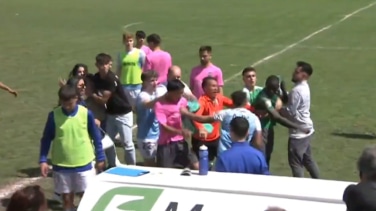 Cinco futbolistas investigados por lesiones tras una tangana cuyo origen habría sido un insulto racista