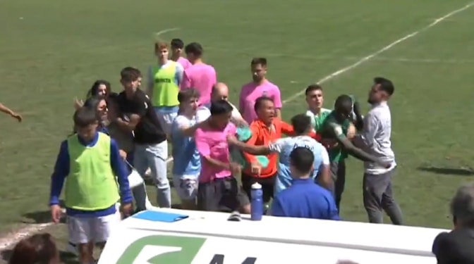 Cinco futbolistas investigados por lesiones tras una tangana cuyo origen habría sido un insulto racista