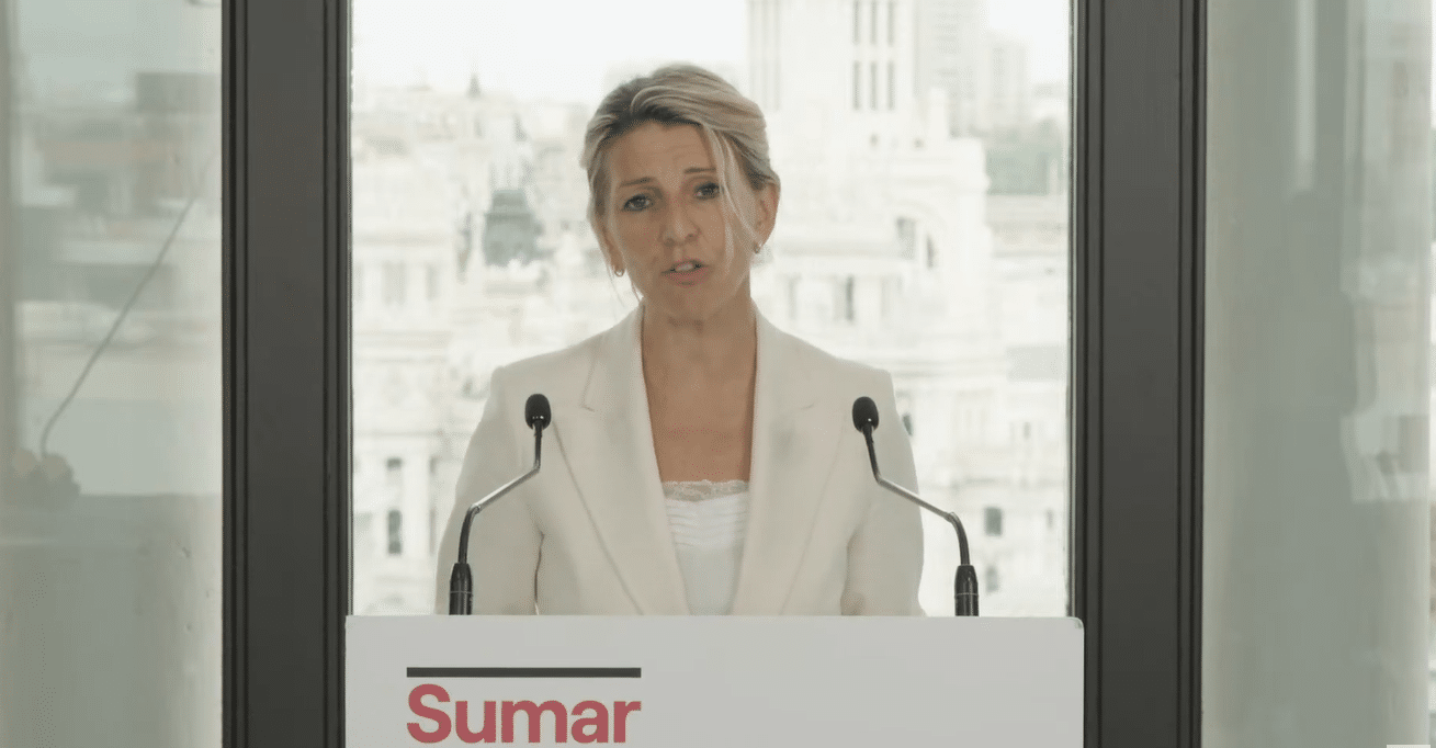 La vicepresidenta segunda del Gobierno y ministra de Trabajo, renuncia a su liderazgo en Sumar en una comparecencia telemática tras las europeas