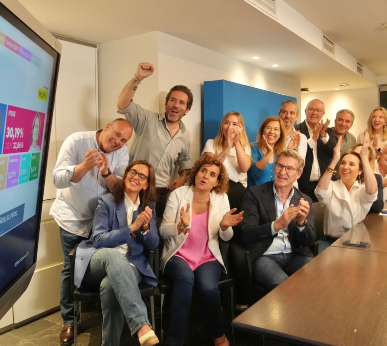 Feijóo augura su llegada a Moncloa tras ganar a Sánchez las elecciones europeas
