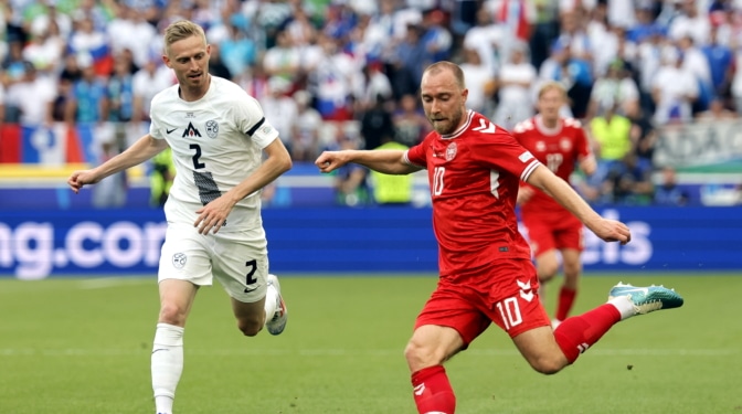 El empuje de Eslovenia amarga a Dinamarca la fiesta de vida de Eriksen