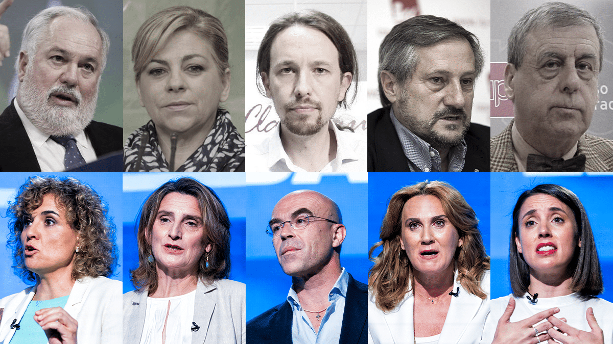 Ejemplo del predominio femenino en las europeas de 2024 (abajo) frente a las de 2014