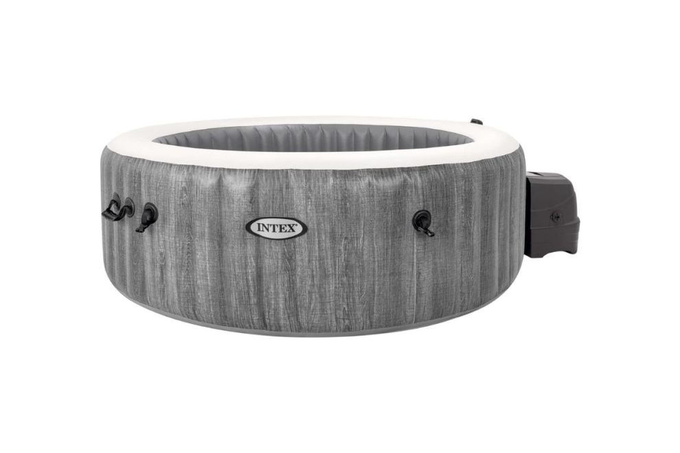 Jacuzzi hinchable intex de color gris