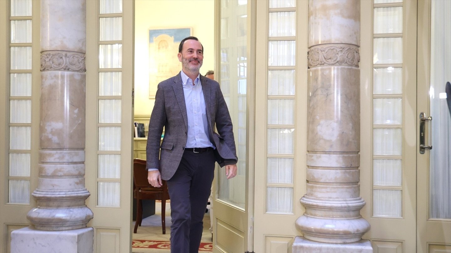 El presidente del Parlament balear, Gabriel Le Senne, en el Parlament