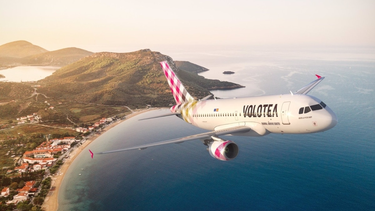 Un avión de Volotea.
