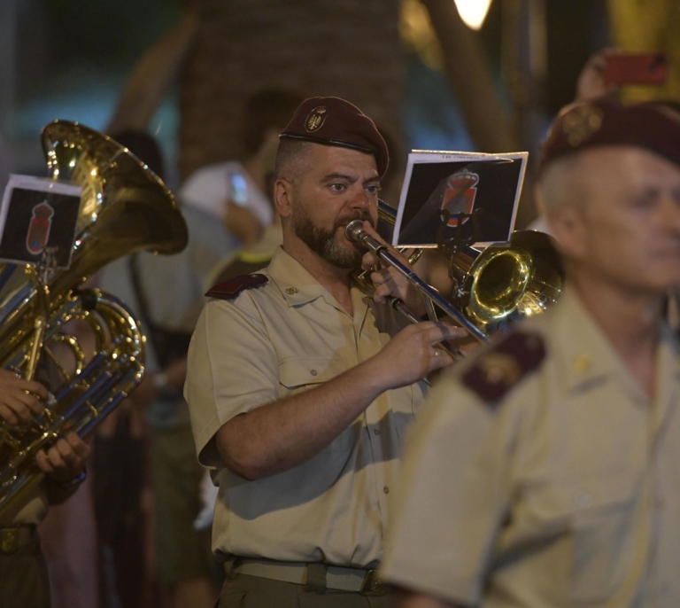 Una banda del ejército español, invitada en el festival militar en honor a Mohamed VI