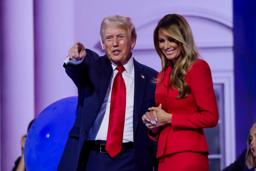 Trump y Melania, en la Convención de Milwaukee.