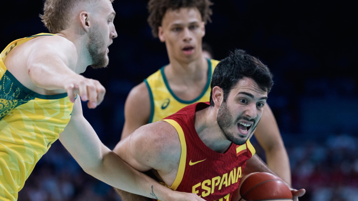 Alex Abrines, de España, en el partido frente a Australia