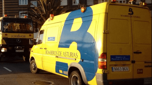 Vehículo de bomberos de Asturias.