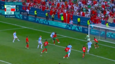 El 'churro' que salva a Argentina de una derrota con Marruecos en su estreno olímpico