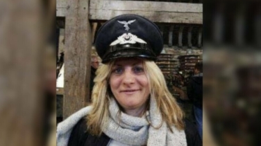 Polémica con la candidata de Le Pen por posar con una gorra nazi