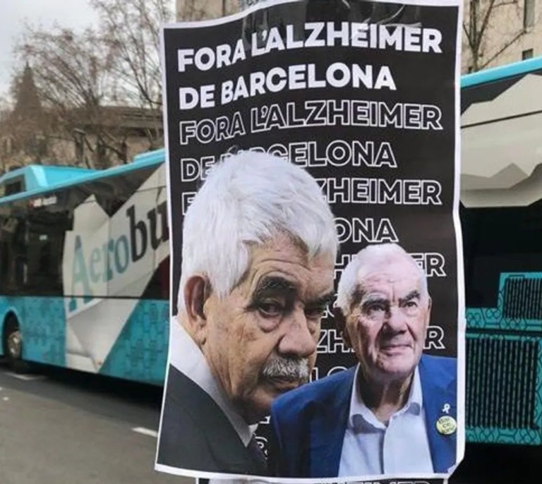 ERC abre una "investigación interna" por los polémicos carteles contra Maragall que colgaron militantes republicanos