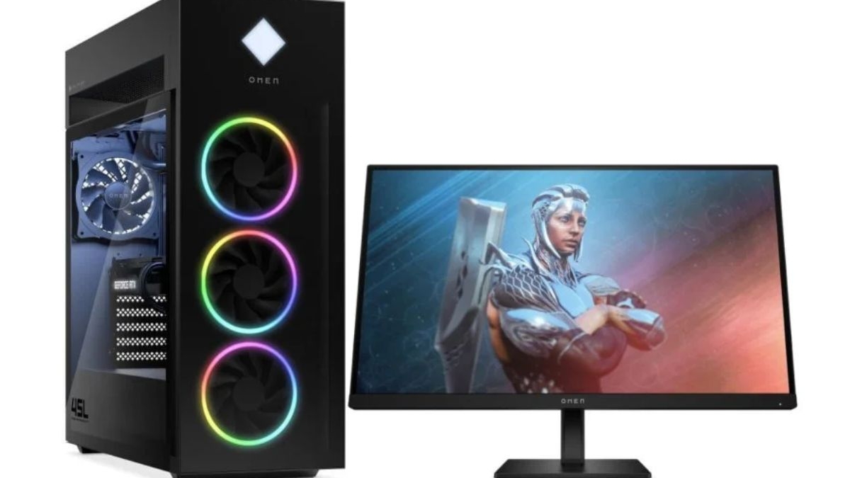 Ordenador de torre y monitor HP OMEN