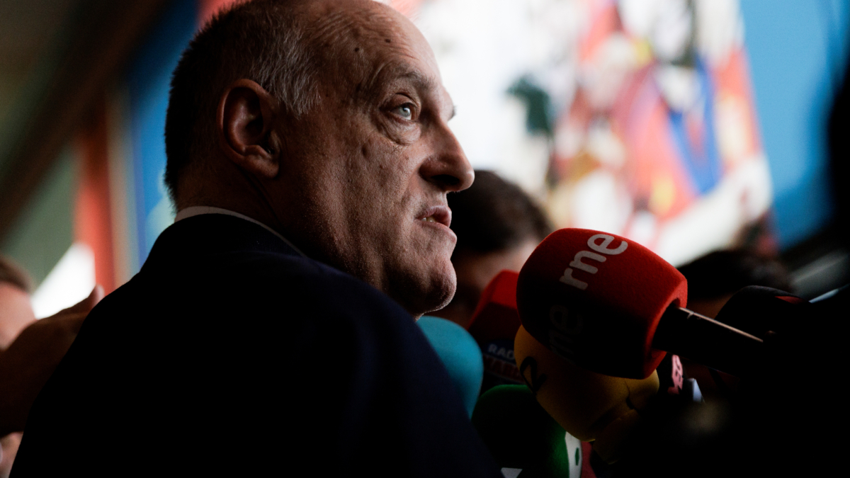El presidente de LaLiga, Javier Tebas