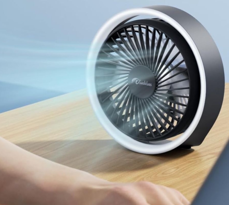 Compacto, portátil y silencioso: así es el ventilador pequeño que cuesta menos de 16€ en Amazon