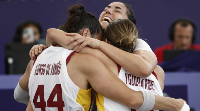 España se queda a las puertas del oro tras perder la final con Alemania en el 3x3 de baloncesto
