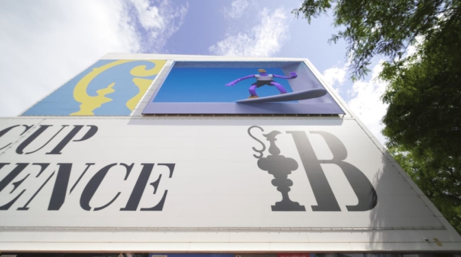 Barcelona estrena su primera pantalla 3D de gran formato en la fachada del America's Cup Experience