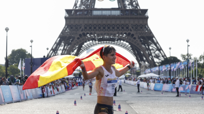 María Pérez, plata en 20 kilómetros marcha, suma la tercera medalla de España