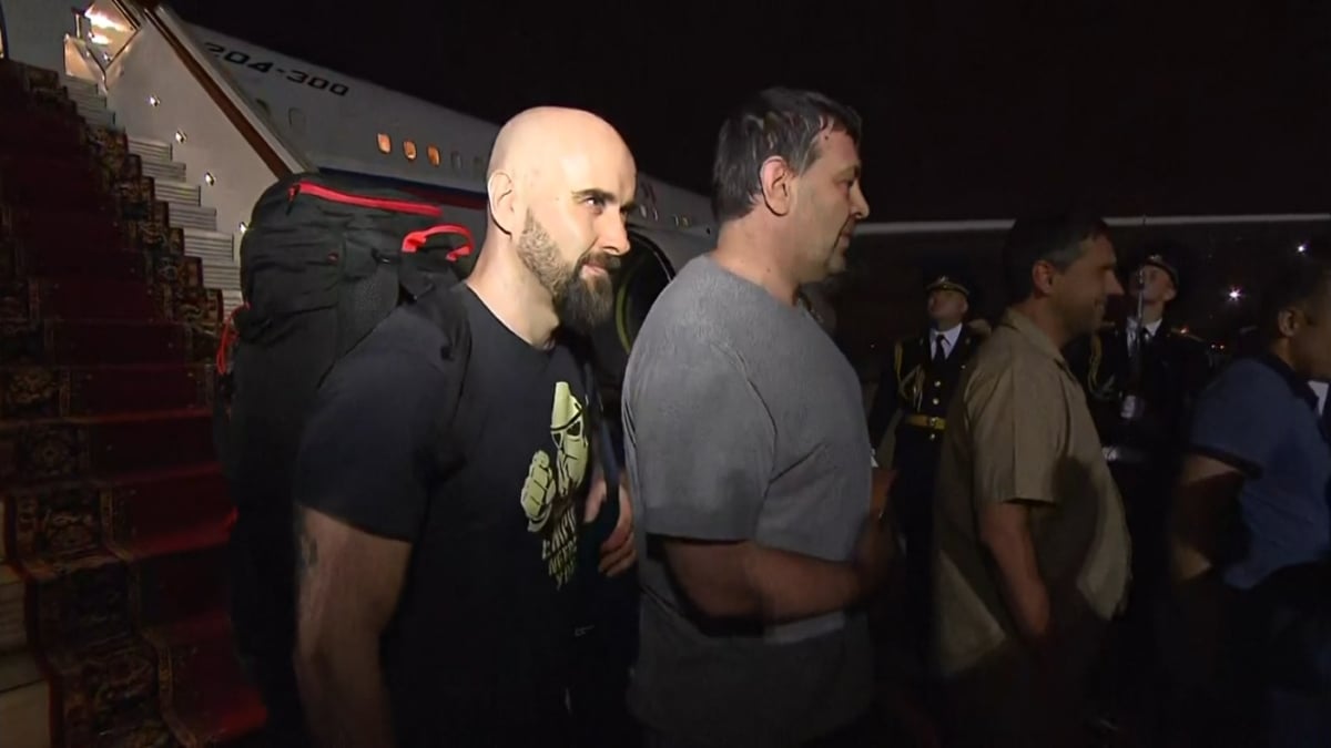 Pablo González o Pavel Rubtsov a su llegada a Moscú