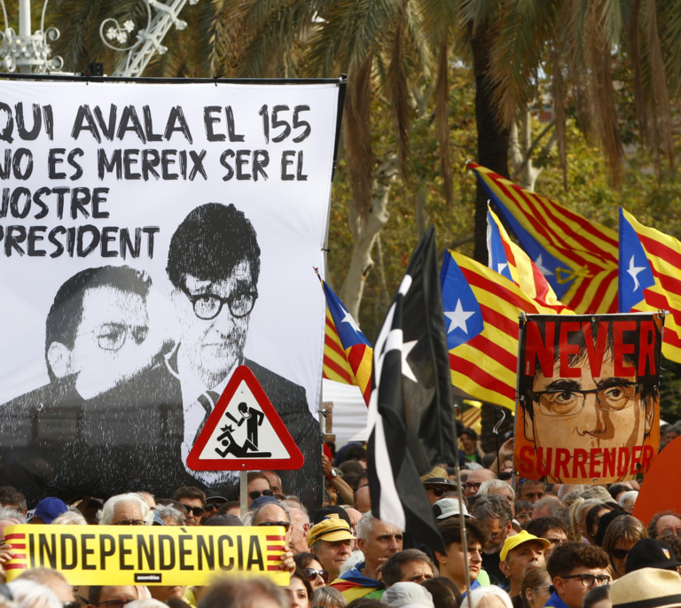 Un independentismo desnortado pincha en la primera Diada contra el Govern Illa