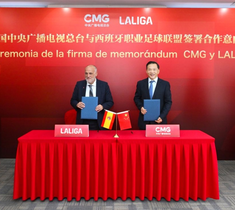 LALIGA visita China acompañando a la delegación española presidida por Pedro Sánchez para el encuentro del Consejo Asesor Empresarial Chino-Español