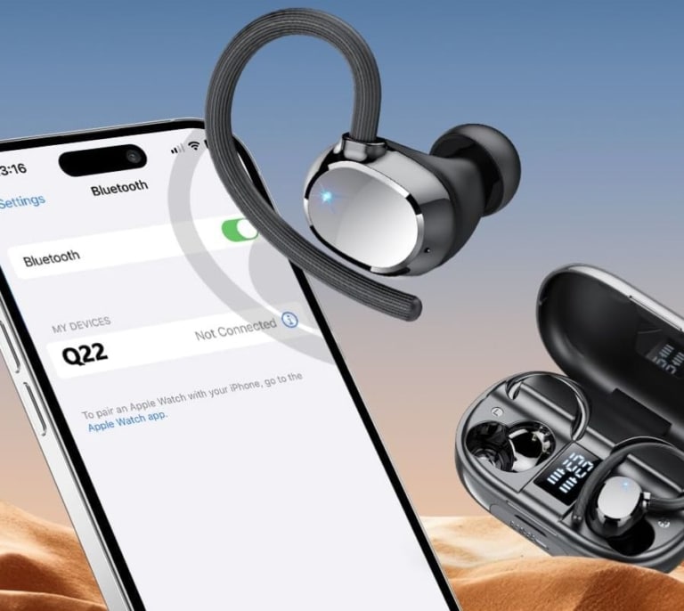 Sonido nítido, gran autonomía y por solo 25€: así son estos auriculares inalámbricos deportivos top ventas en Amazon