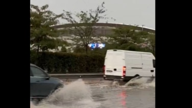Inundaciones en el metro del Estadio Metropolitano a dos horas del debut del Atlético de Madrid en Champions