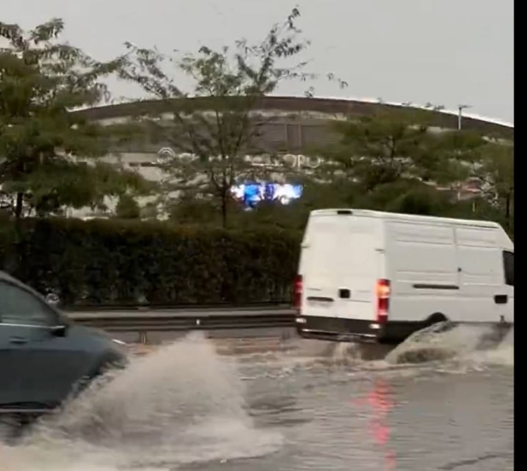 Inundaciones en el metro del Estadio Metropolitano a dos horas del debut del Atlético de Madrid en Champions