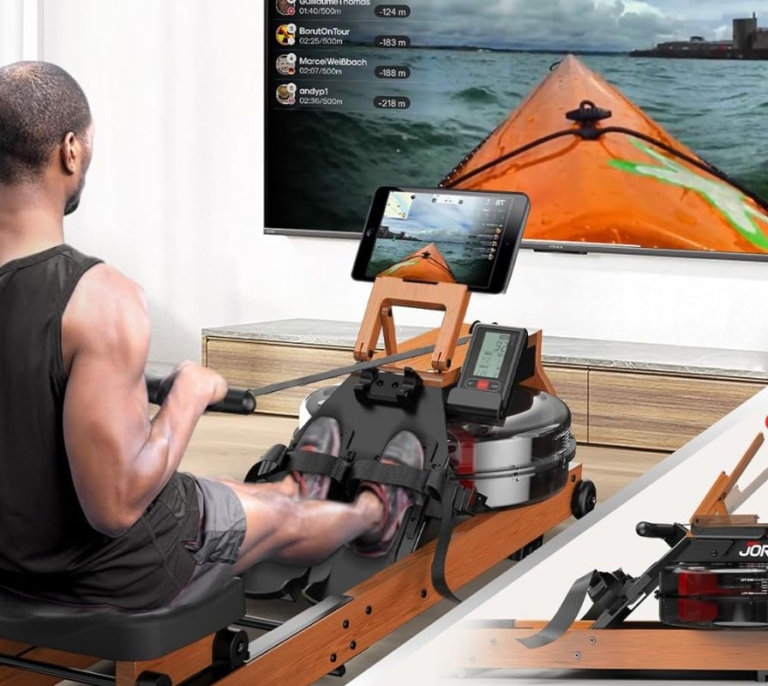Haz cardio mientras fortaleces tronco, piernas y brazos con las máquina de remo plegable que triunfa en Amazon: ahora rebajadísima