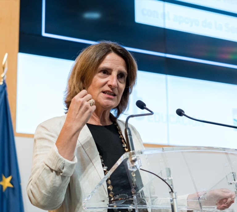 Teresa Ribera, vicepresidenta y comisaria europea de Competencia y Transición Verde y Social