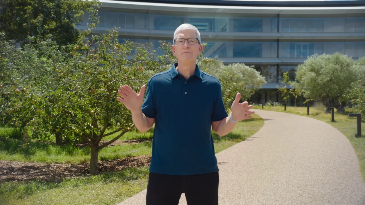 Tim Cooks, durante la presentación de Apple de este septiembre.