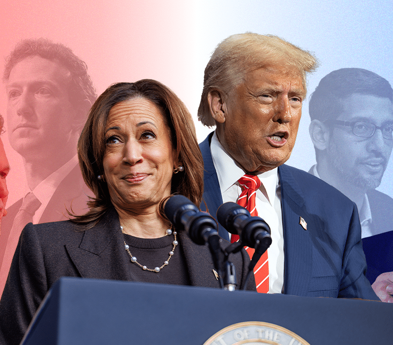 Zuckerberg, Musk y Pichai: la batalla de Harris y Trump por ganar votos del sector tech