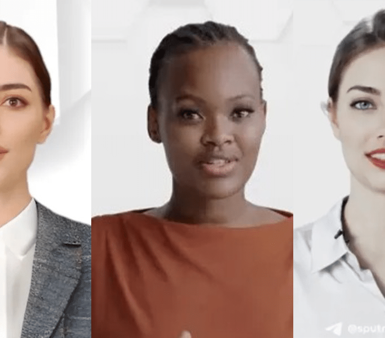 Zuza, Anna, Joy y Tania, las presentadoras creadas con IA al servicio de la Goebbels del Kremlin