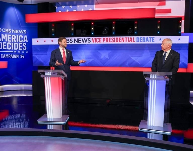 Los aspirantes a vicepresidente de EEUU exhiben sintonía en un debate muy político: "En eso estamos de acuerdo"