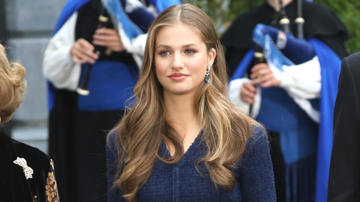 La princesa Leonor escogió el color azul de Oviedo para los premios Princesa de 2023.