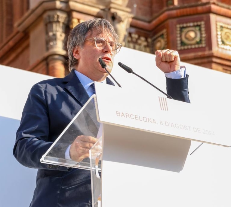 Puigdemont reivindica el "éxito" de su fuga el 8 de agosto y se erige en alternativa al "Govern débil" de Illa