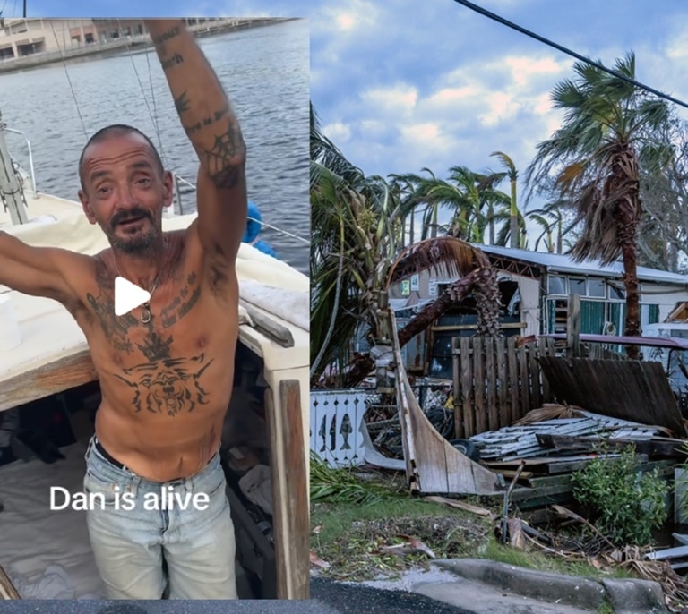 El teniente Dan sobrevive de nuevo al huracán: los que decidieron no huir de Milton para contarlo en TikTok