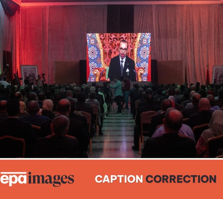 Efe rectifica y elimina los términos "Sáhara marroquí" y "colonialismo español" de un pie de foto