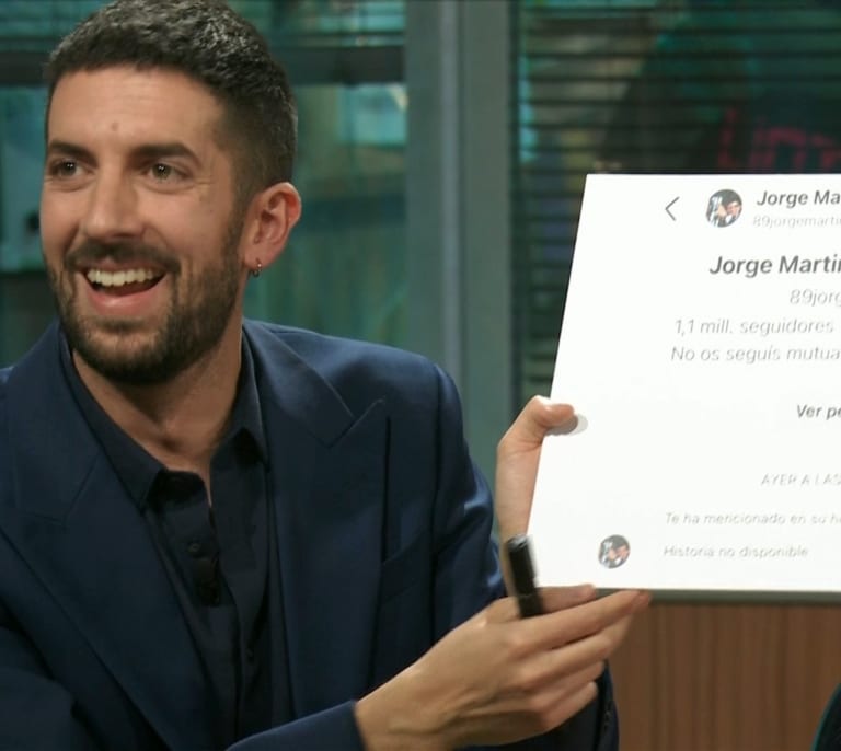 'La Revuelta' contraataca y repite la entrevista a Jorge Martín un día después que 'El Hormiguero'